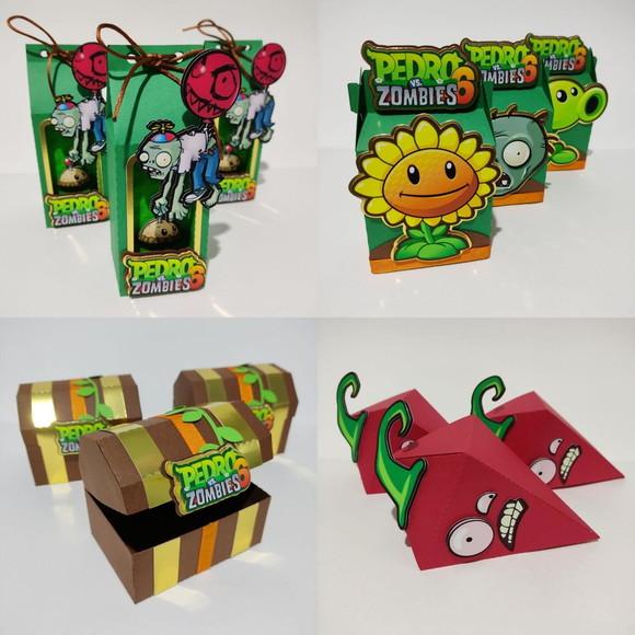 Kit 40 Peças - Plants Vs Zumbies