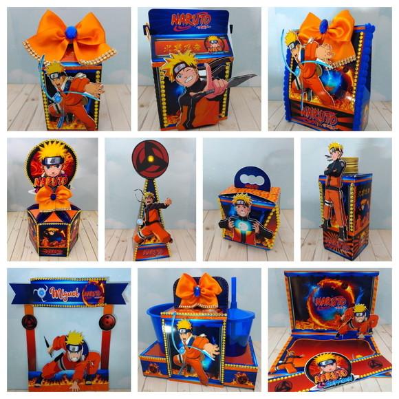 Kit 40 Peças Lembrancinhas - Naruto + Brinde