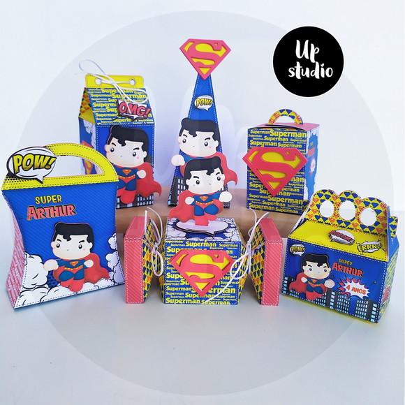 Kit 40 Peças Lembrancinhas - Superman