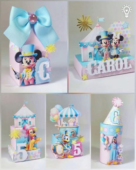 Kit 40 Unidades - Mickey e Minnie Circo