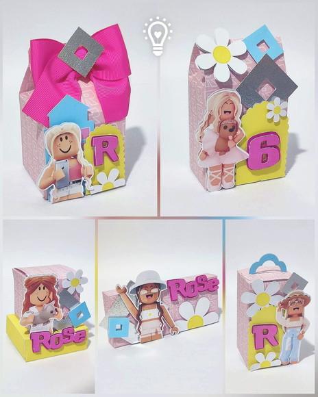 Kit festa 40 unidades - Roblox Menina