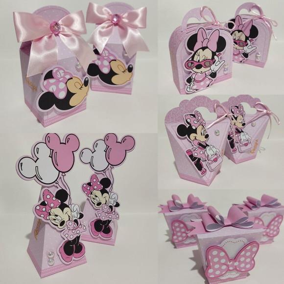 Kit 50 Peças - Minnie Rosa