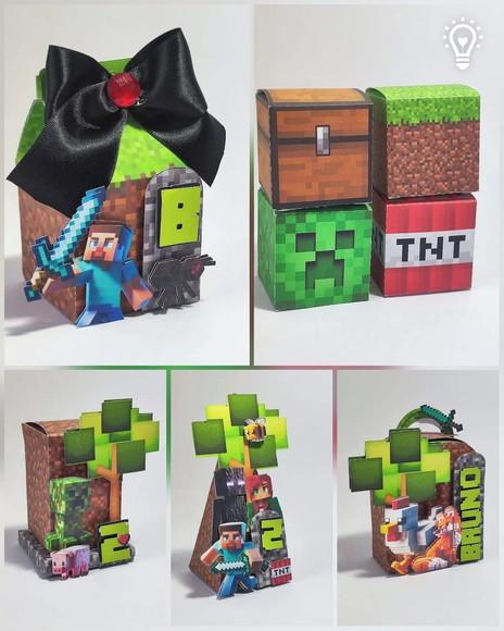 Kit Festa 40 Unidades - Minecraft