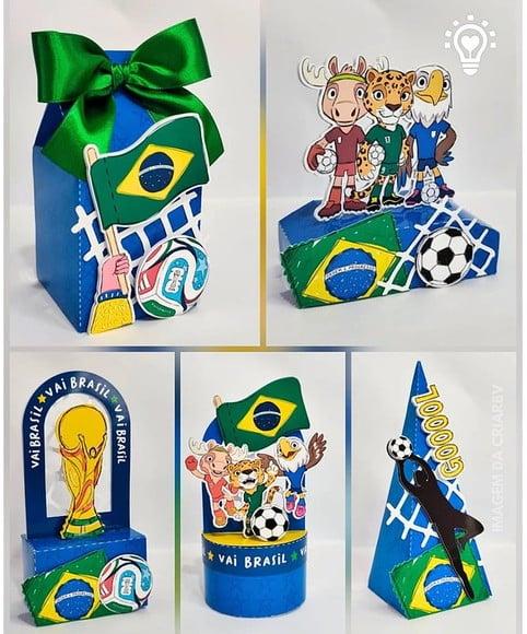 Kit Festa 50 Unidades - Copa do Mundo/futebol