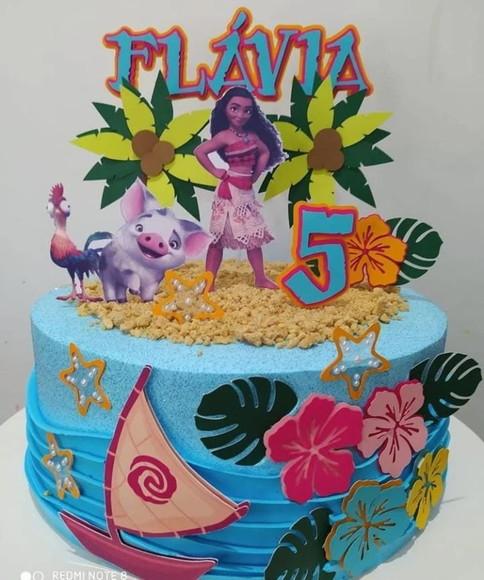 Topo de Bolo Moana