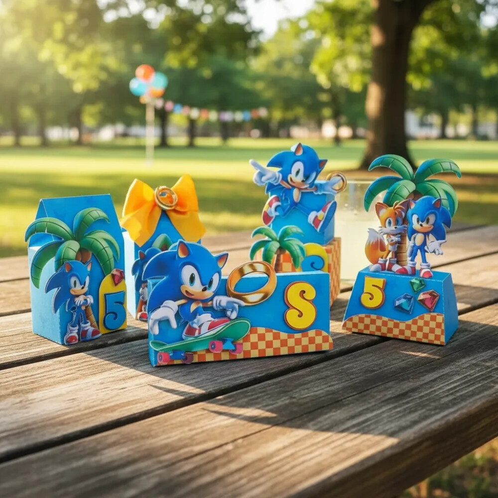 Kit De Lembrancinhas 25 Unidades - Sonic Luxo