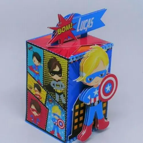 Kit 40 Peças - Super Herois Cute + Brinde