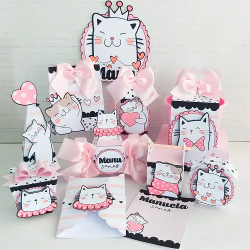 Kit 40 Peças - Gatinhos + Brinde