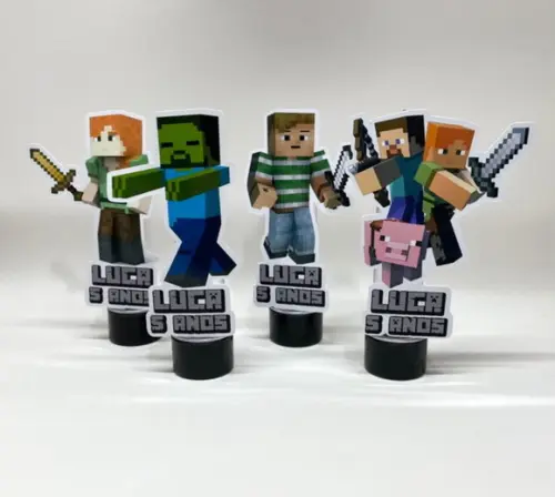 34 Tubetes Personalizados - Minecraft