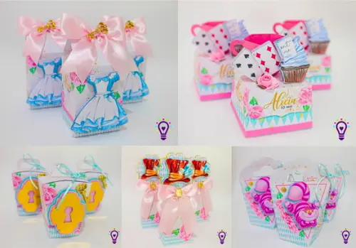 Kit 40 Peças - Alice no País das Maravilhas