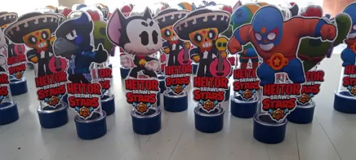 Kit 40 Peças - Brawl Stars + 20 Tubetes