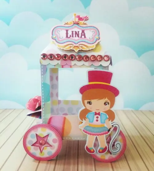 Kit 40 Peças - Circo Rosa