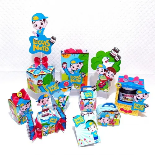 Kit 40 Peças - Lucas Neto + Brinde
