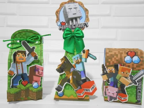 Kit 40 Peças - Minecraft