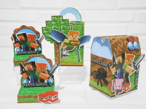 Kit 40 Peças - Minecraft