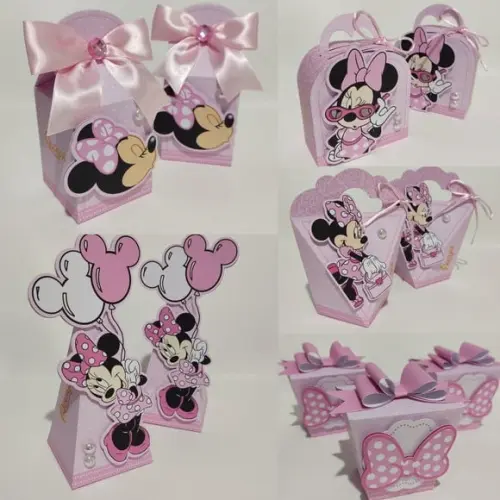 Kit 40 Peças - Minnie Rosa