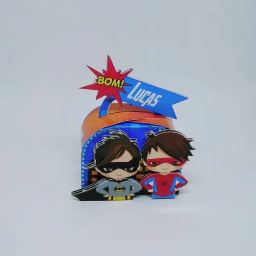 Kit 40 Peças - Super Herois Cute + Brinde