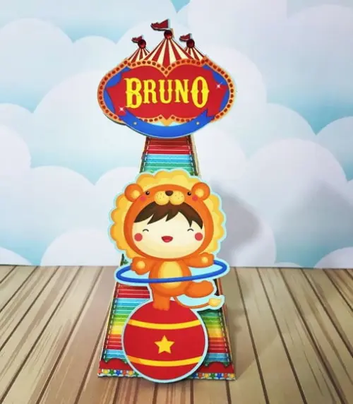 Kit 40 peças lembrancinha - Circo + Brinde