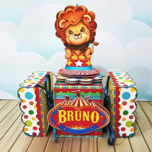 Kit 40 peças lembrancinha - Circo + Brinde