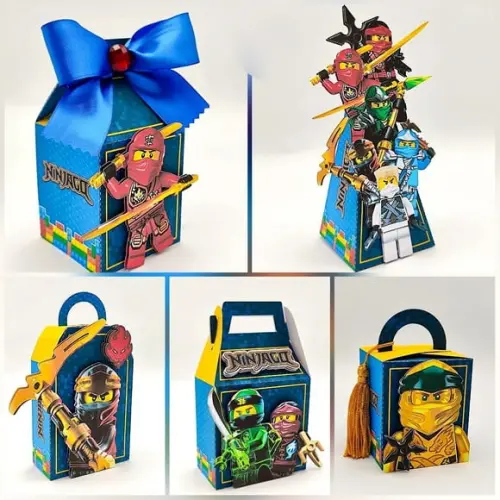 Kit 40 Unidades - Lego Ninjago + 30 Rótulos P/mochila