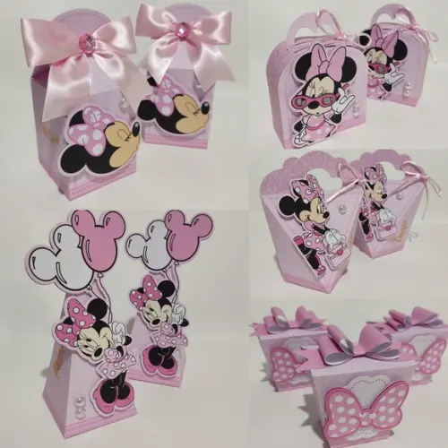 Kit 50 Peças - Minnie Rosa