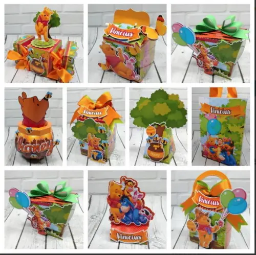 Kit 50 Peças - Ursinho Pooh