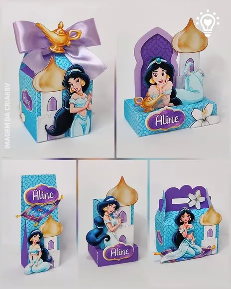 Kit Festa 30 Unidades - Princesa Jasmine/ Aladin