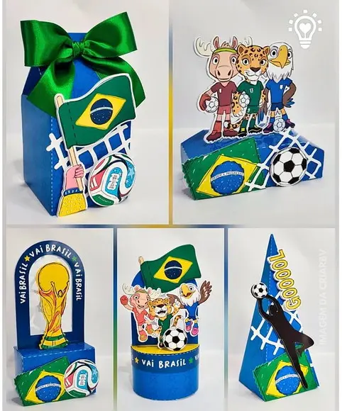 Kit Festa 40 Unidades - Copa do Mundo/futebol