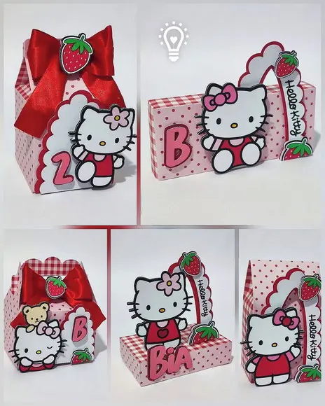 Kit Festa 40 Unidades - Hello Kitty