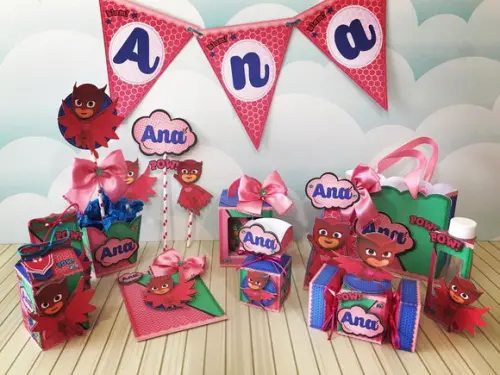 Kit Festa 40 Unidades - Pj Mask Menina