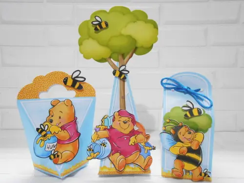 Kit Festa 40 Unidades - Ursinho Pooh
