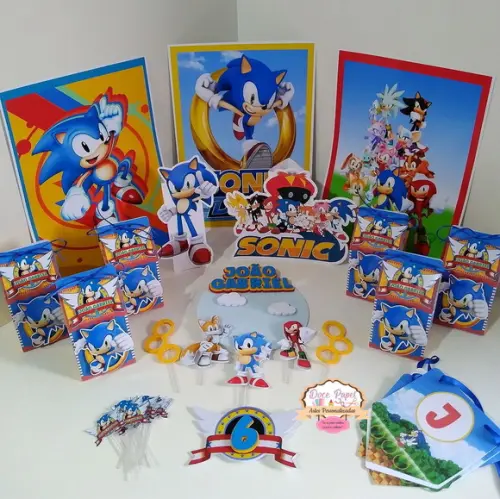 Kit Um Só Bolinho - Sonic