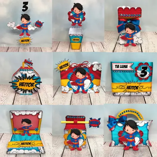 Kt 40 Peças - Super Man Cute + Brinde