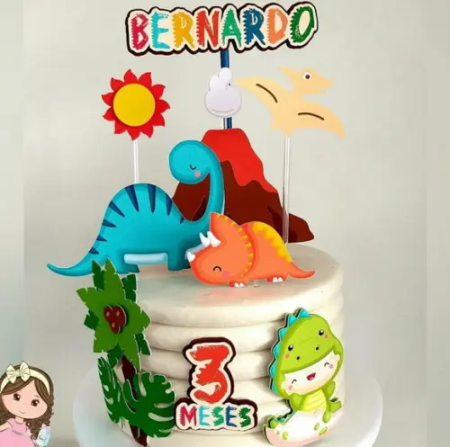 Topo de Bolo - Dinossauros