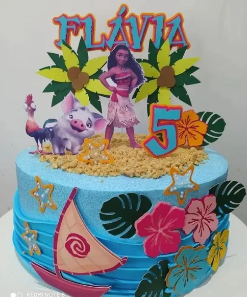 Topo de Bolo Moana
