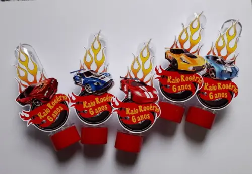 Tubete Personalizados - Hot Wheels