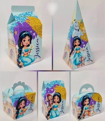Lembrancinhas 40 unidades - Princesa Jasmine básico