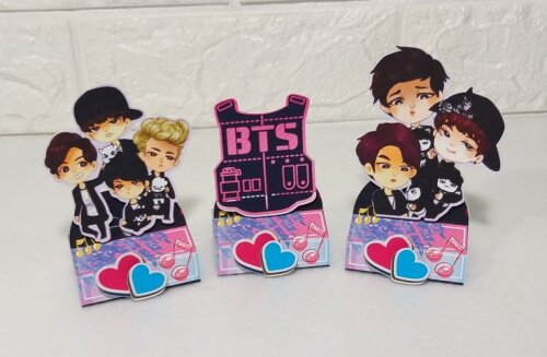 Kit festa lembrancinhas 40 unidades - BTS/K-POP