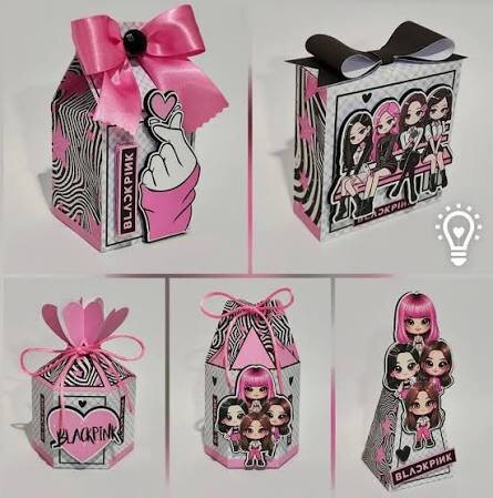 Kit de lembrancinhas 40 unidades - Black Pink/K-pop