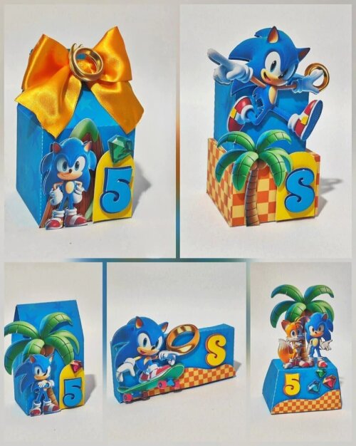 Kit De Lembrancinhas 25 Unidades - Sonic Luxo