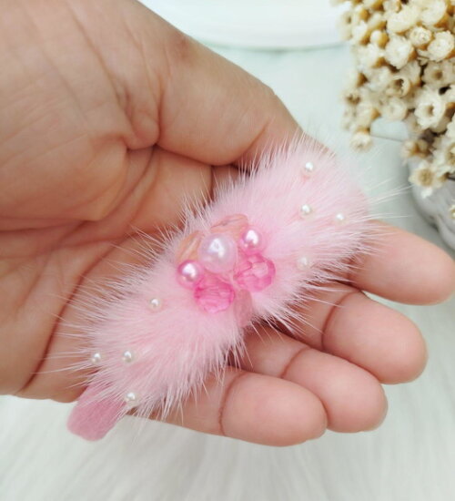 Kit Faixa de Cabelo Bebê Faixinha de Meia de Seda