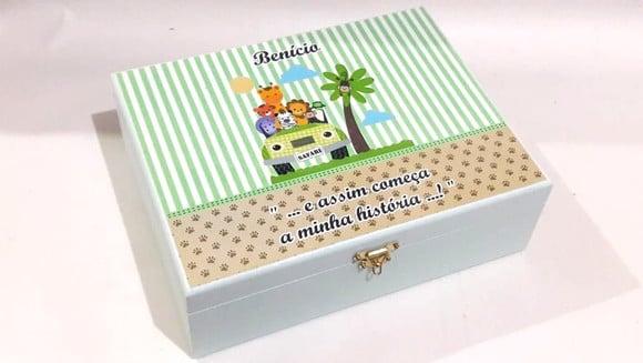 Caixa Recordação Bebê - Safari