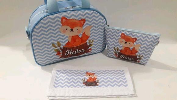 Kit bolsa bebê _ raposa menino