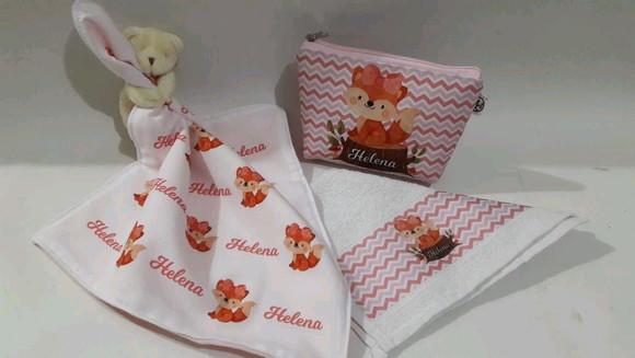 Kit para bebê _presente personalizado raposa