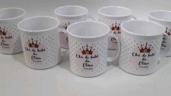 Lembrancinha chá de bebê _ caneca princesa