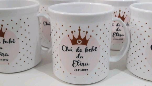 Lembrancinha chá de bebê _ caneca princesa