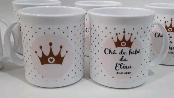 Lembrancinha chá de bebê _ caneca princesa