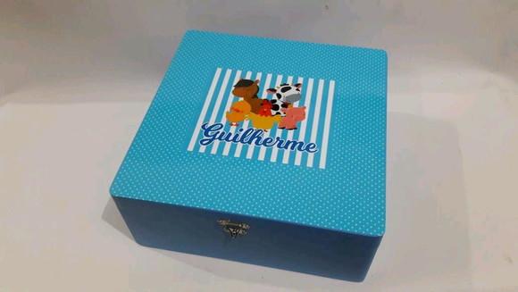 Lembrancinha maternidade com caixa _ fazendinha