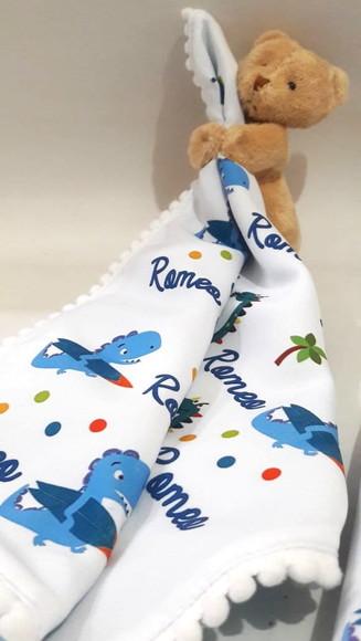 Manta e Naninha para Bebê Dinossauro 2
