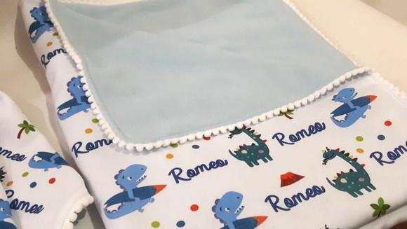 Manta e Naninha para Bebê Dinossauro 2